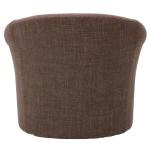 Brown Upholstered Nikole Swivel Accent Chair