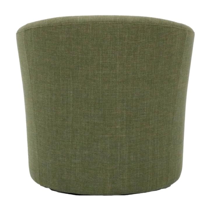 Green Upholstered Swivel Accent Chair