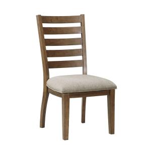 Brown Wood Ladderback Dining Chair