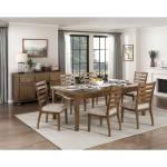 Brown Wood Ladderback Dining Chair
