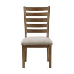 Brown Wood Ladderback Dining Chair