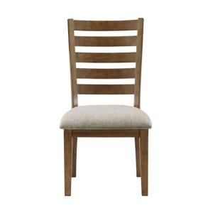 Brown Wood Ladderback Dining Chair