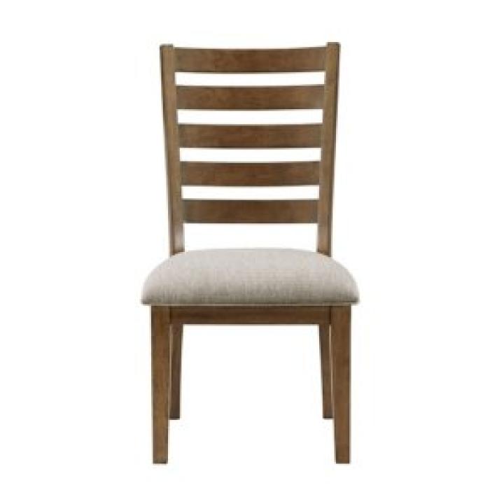 Brown Wood Ladderback Dining Chair