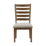 Brown Wood Ladderback Dining Chair