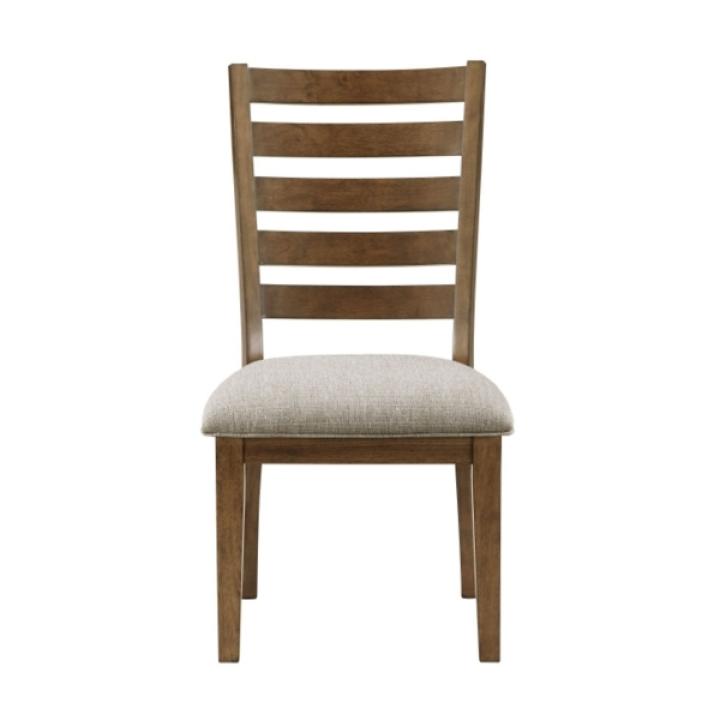 Brown Wood Ladderback Dining Chair