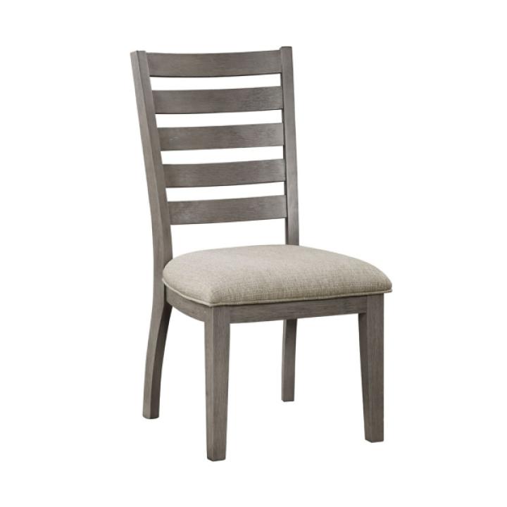Gray Wood Ladderback Dining Chair
