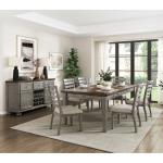 Gray Wood Ladderback Dining Chair