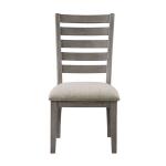 Gray Wood Ladderback Dining Chair