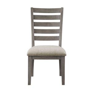 Gray Wood Ladderback Dining Chair