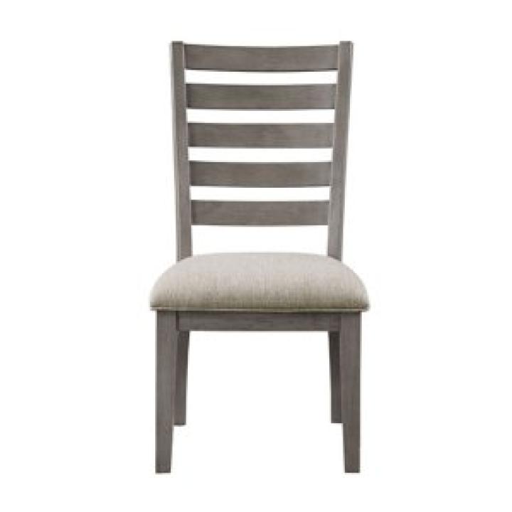 Gray Wood Ladderback Dining Chair