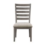 Gray Wood Ladderback Dining Chair