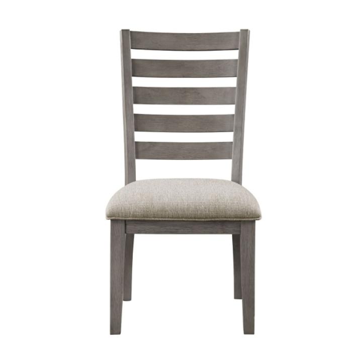 Gray Wood Ladderback Dining Chair