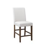 Bolin Light Beige Upholstered Counter Stool