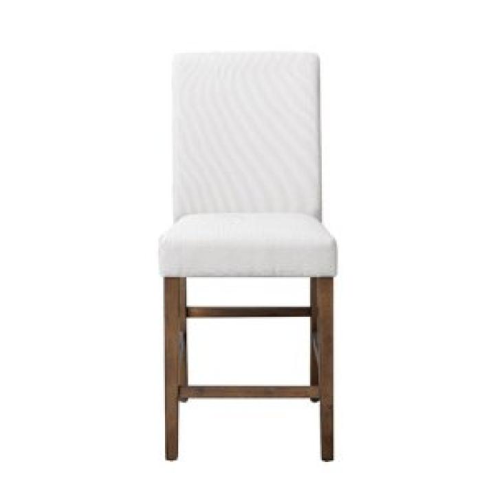 Bolin Light Beige Upholstered Counter Stool