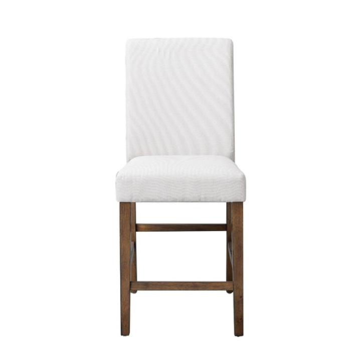 Bolin Light Beige Upholstered Counter Stool