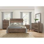 Corbin Rustic Brown Wood Queen Bed