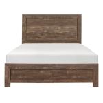 Corbin Rustic Brown Wood Queen Bed