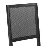 Black Woven Rattan Greer Dining Chairs, Set of 2