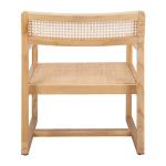 Natural Elm Wood Coastal Accent Chair