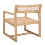 Natural Elm Wood Coastal Accent Chair