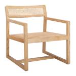 Natural Elm Wood Coastal Accent Chair