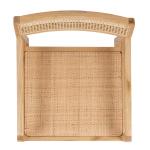 Natural Elm Wood Coastal Accent Chair