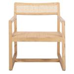 Natural Elm Wood Coastal Accent Chair