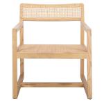 Natural Elm Wood Coastal Accent Chair