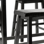 Espresso Oak Contemporary 4-pc. Stool & Table Set