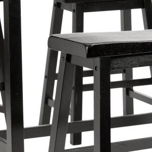 Espresso Oak Contemporary 4-pc. Stool & Table Set