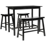 Espresso Oak Contemporary 4-pc. Stool & Table Set