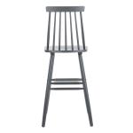 Gray Wood Scandinavian Bar Stools, Set of 2