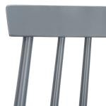 Gray Wood Scandinavian Bar Stools, Set of 2