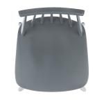 Gray Wood Scandinavian Bar Stools, Set of 2