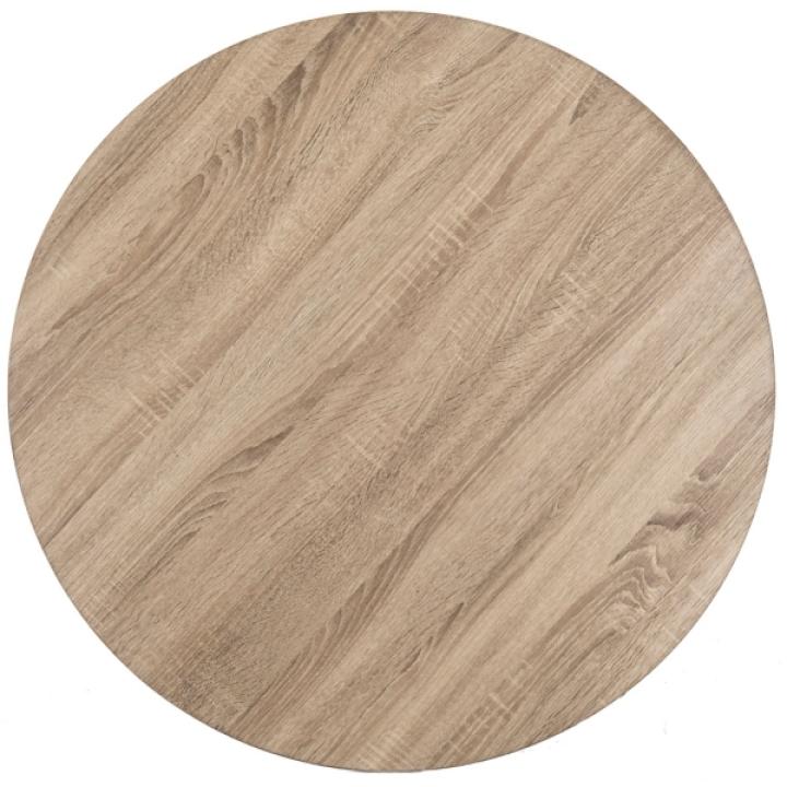 Round Natural Industrial Coffee Table