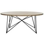 Round Natural Industrial Coffee Table