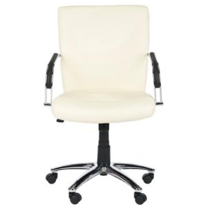 Cream Modern Chryssa Swivel Office Chair