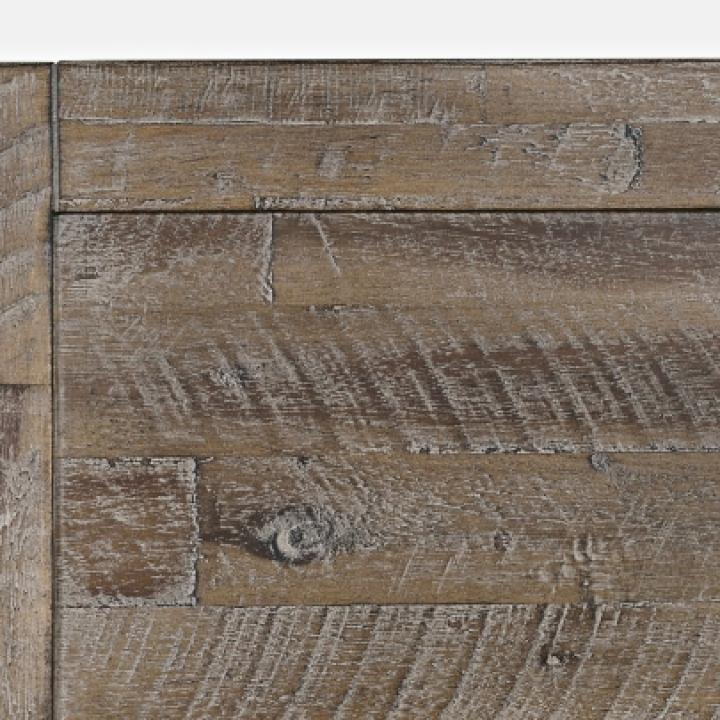 East Hampton Distressed Gray Queen Bed Frame