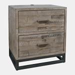 East Hampton Distressed Gray Nightstand