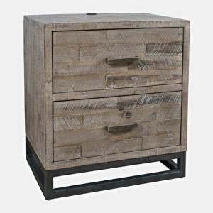 East Hampton Distressed Gray Nightstand