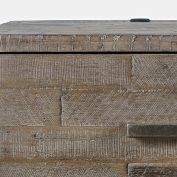 East Hampton Distressed Gray Nightstand