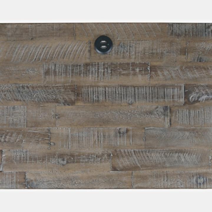 East Hampton Distressed Gray Nightstand