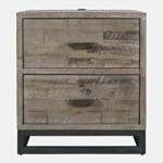 East Hampton Distressed Gray Nightstand