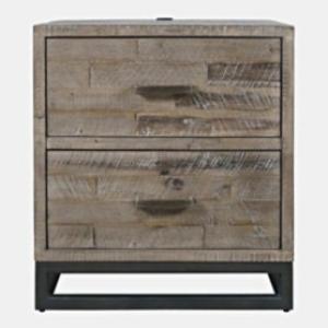 East Hampton Distressed Gray Nightstand