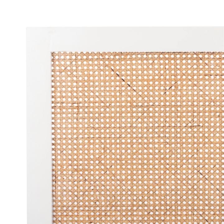 Safavieh Vienna White Cane Full Size Headboard