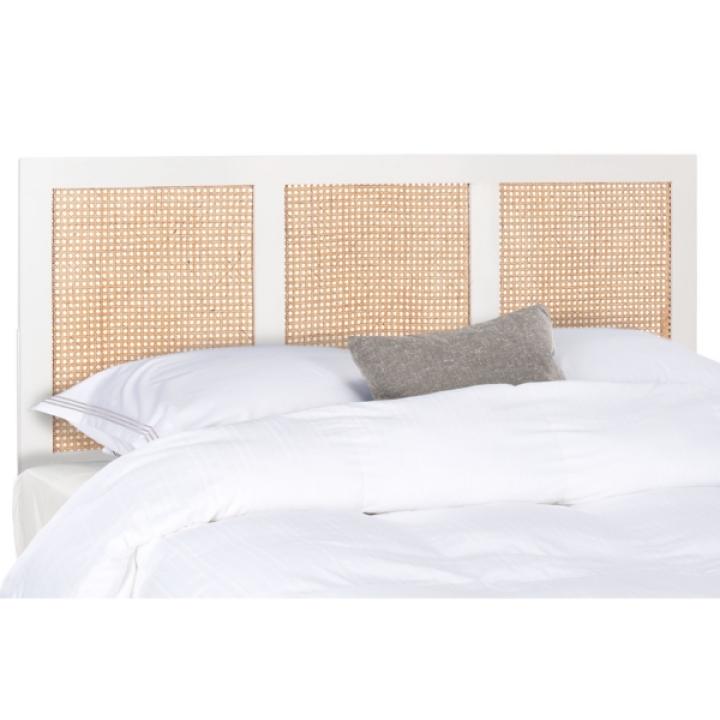 Safavieh Vienna White Cane Full Size Headboard