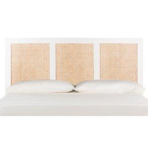 Safavieh Vienna White Cane Full Size Headboard