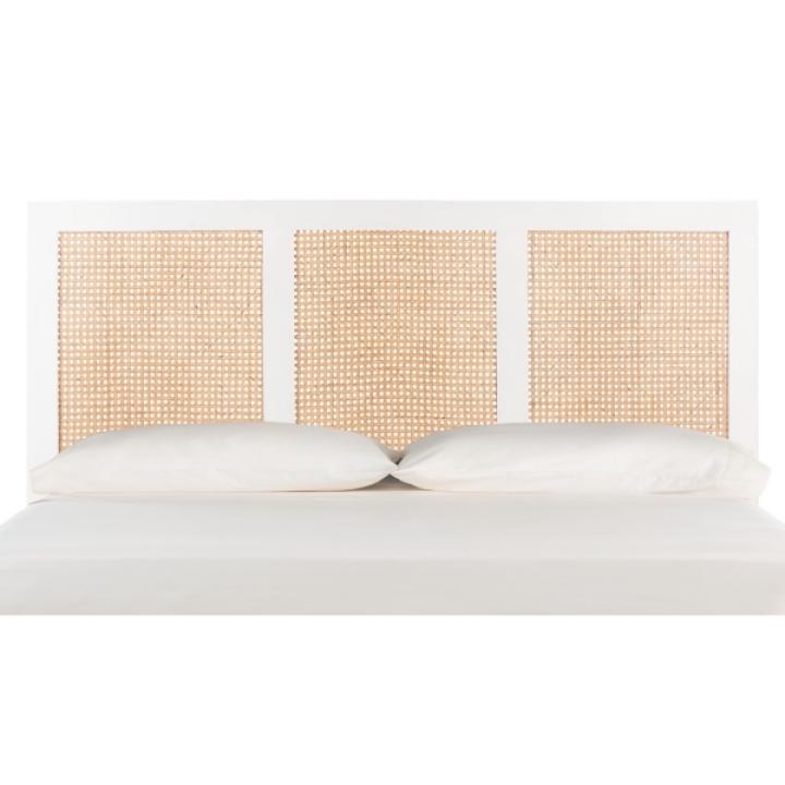 Safavieh Vienna White Cane Full Size Headboard