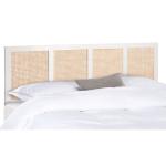 Safavieh Vienna White Cane King Size Headboard