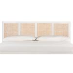 Safavieh Vienna White Cane King Size Headboard